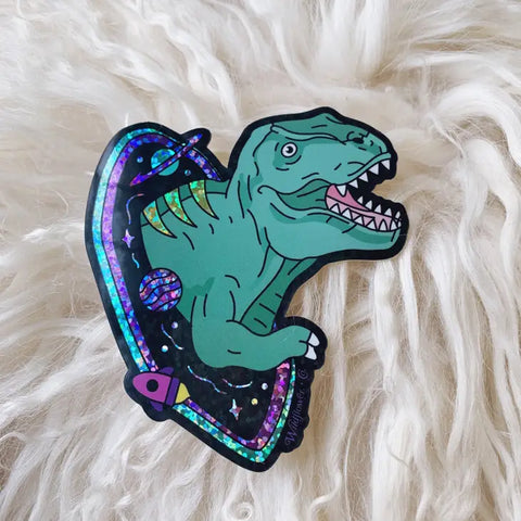 Dinosaur Space Sticker