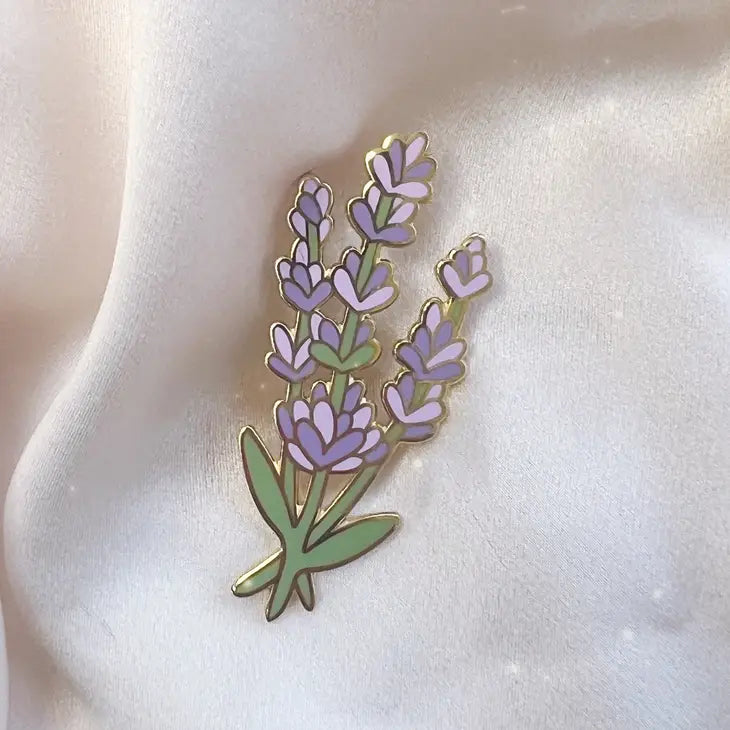 Lavender Enamel Pin