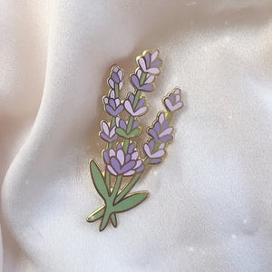 Lavender Enamel Pin