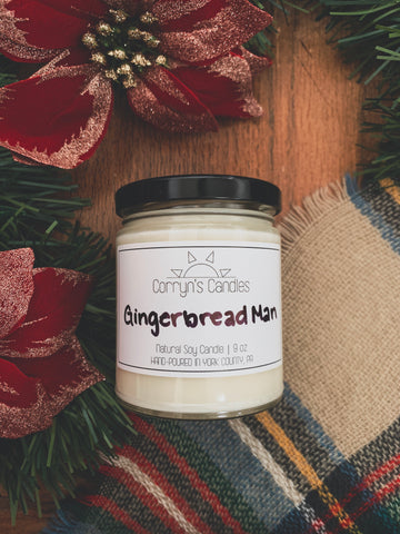 Gingerbread Man Soy Candle