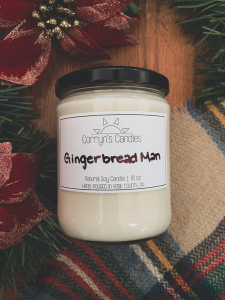 Gingerbread Man Soy Candle